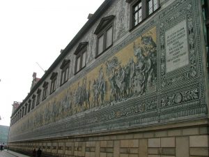 Historisches Wandbild in Dresden