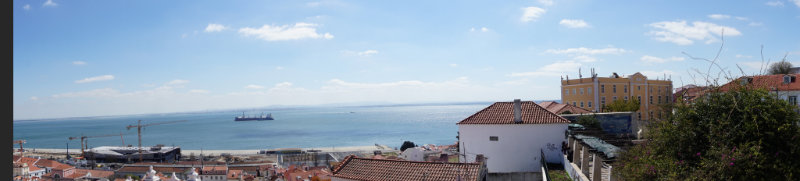 Lissabon - Panoramablik über den Tejo