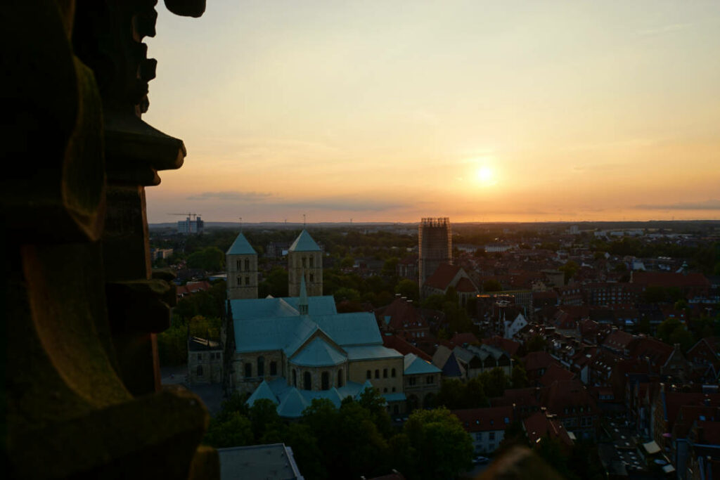 Sonnenuntergang über Münster