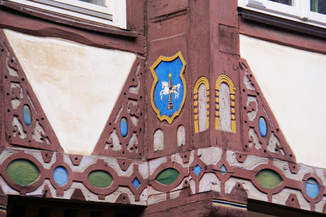 Detail am Fachwerkhaus