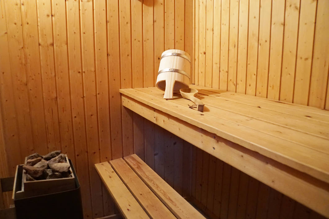 Sauna im Ferienhaus AllseasonsPark