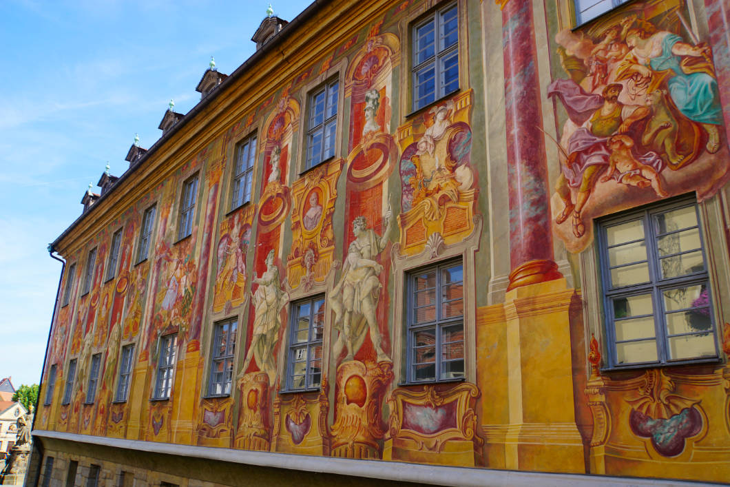Rathausfassade in Bamberg