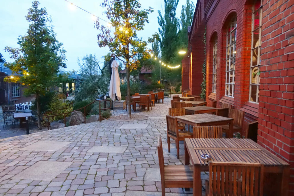 Terrasse der Brauerei