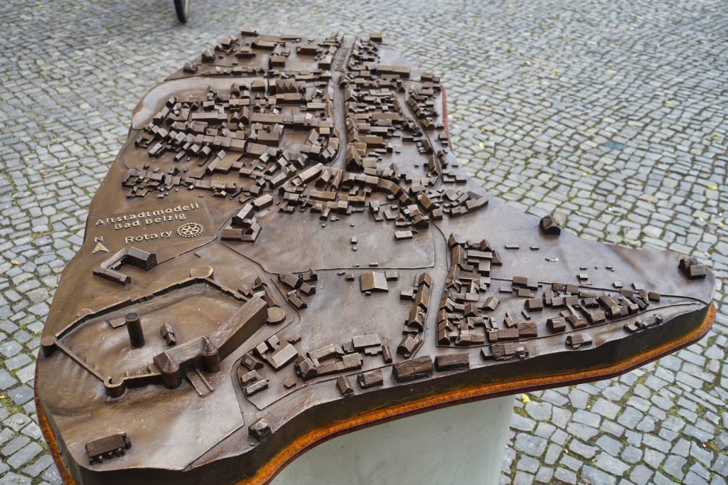 Relief der Altstadt von Bad Belzig