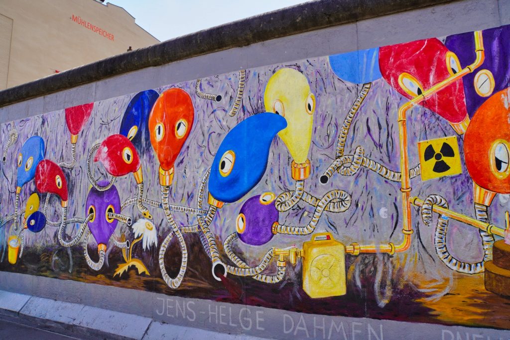 moderne Kunst auf der Berliner Mauer