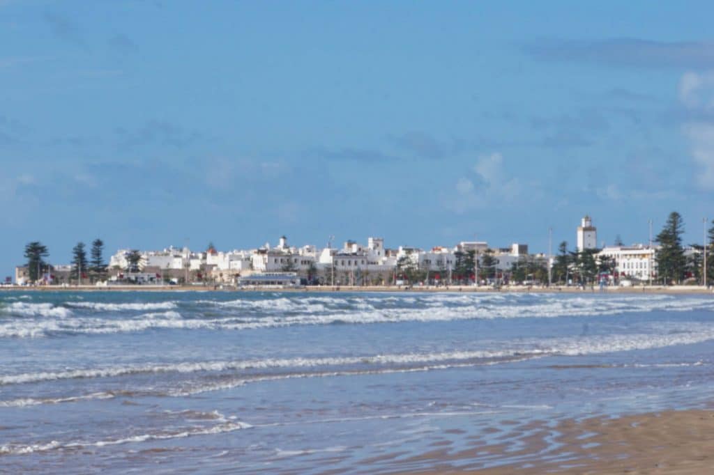 Essaouira von der Küste aus gesehen