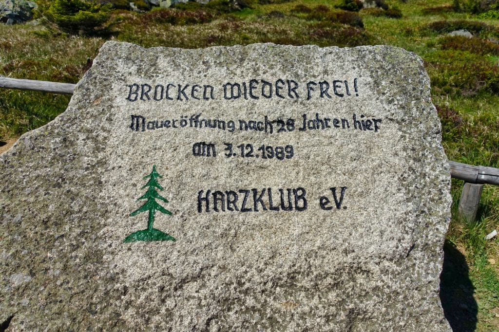 Gedenkstein auf dem Brocken