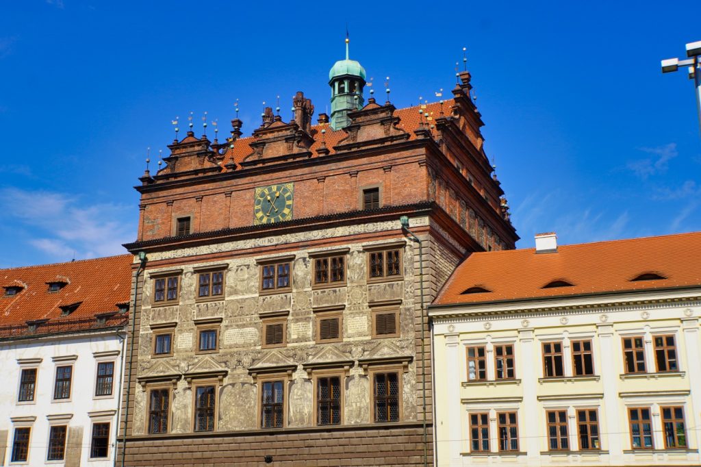 Rathaus von Pilsen am Platz der Republik