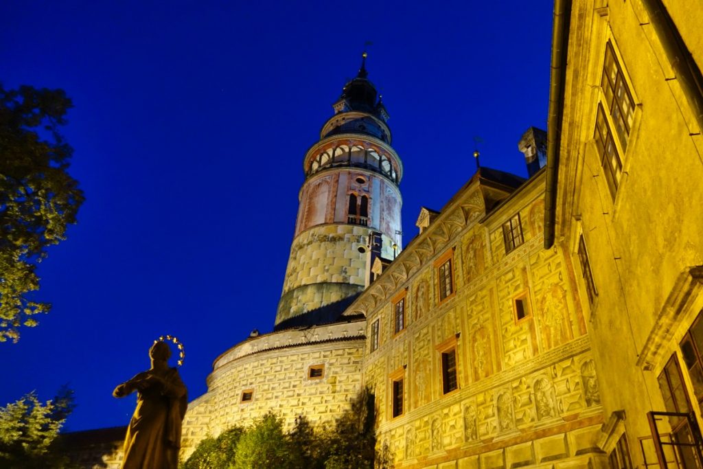 Abendlicher Rundgang durch das Schloss Český Krumlov