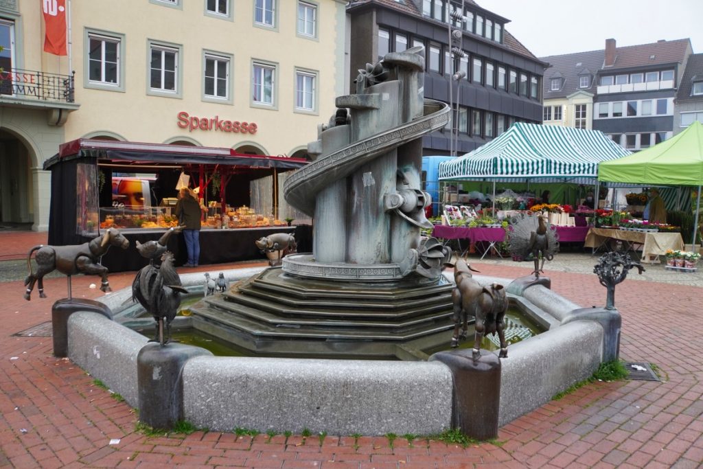 Tierbrunnen Marktplatz Hamm