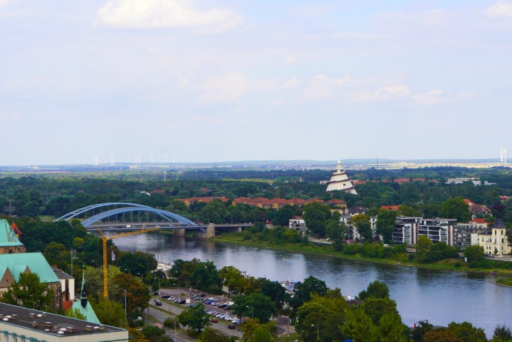 Blick auf die Elbe in Magdeburg