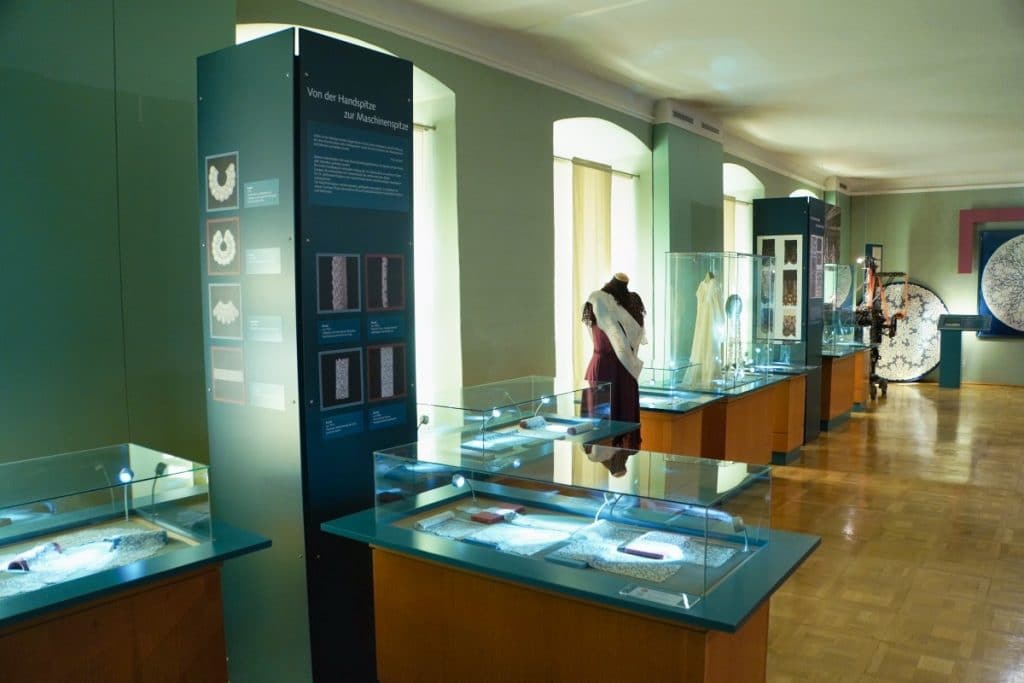 Plauener Spitzenmuseum Ausstellungsraum