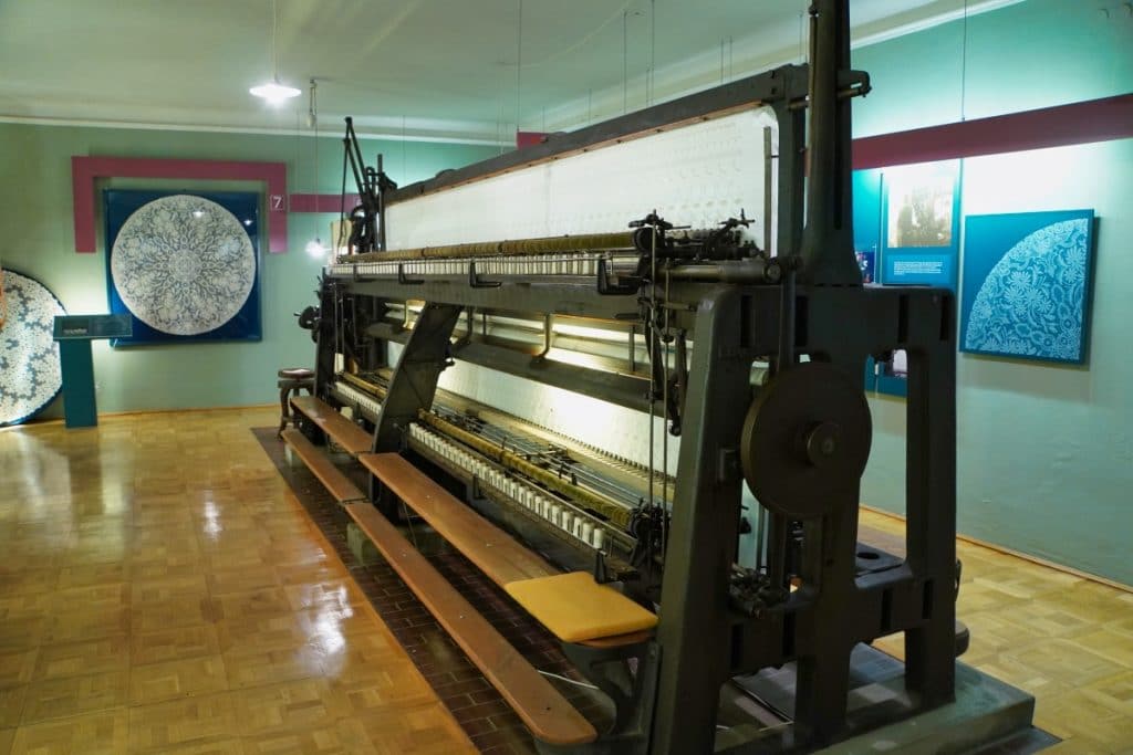 Stickmaschine im Plauener Spitzenmuseum