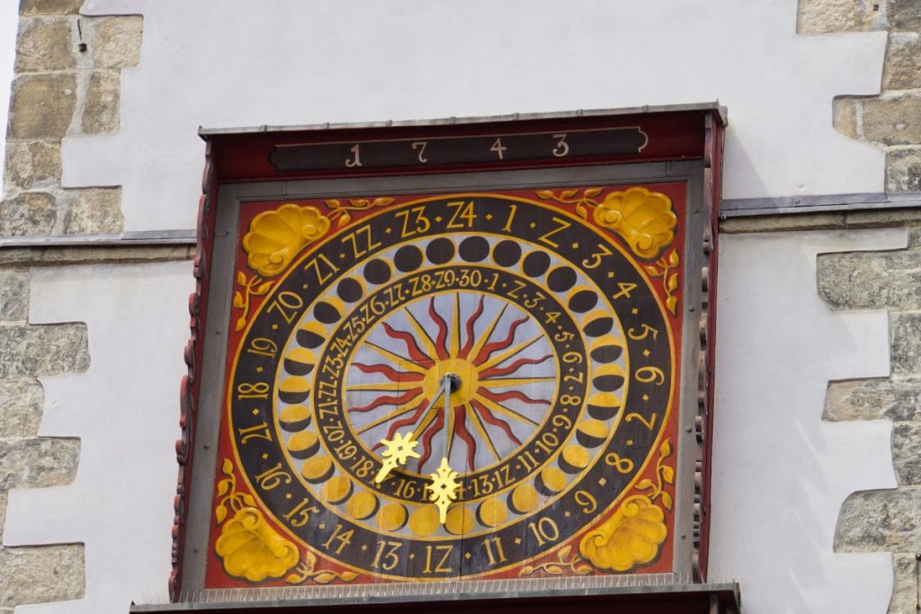Mondphasenuhr Rathausturm in Görlitz