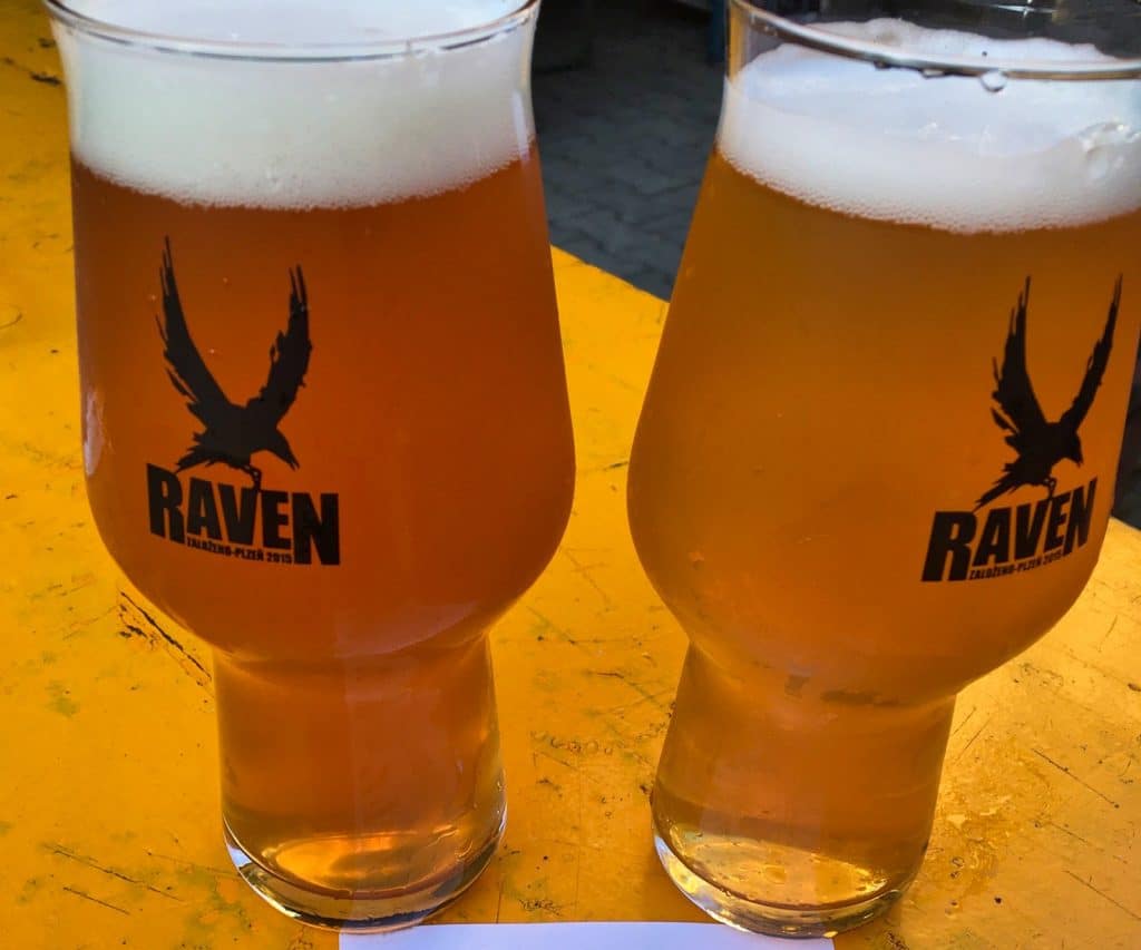 Bier in Pilsen Raven Brauerei
