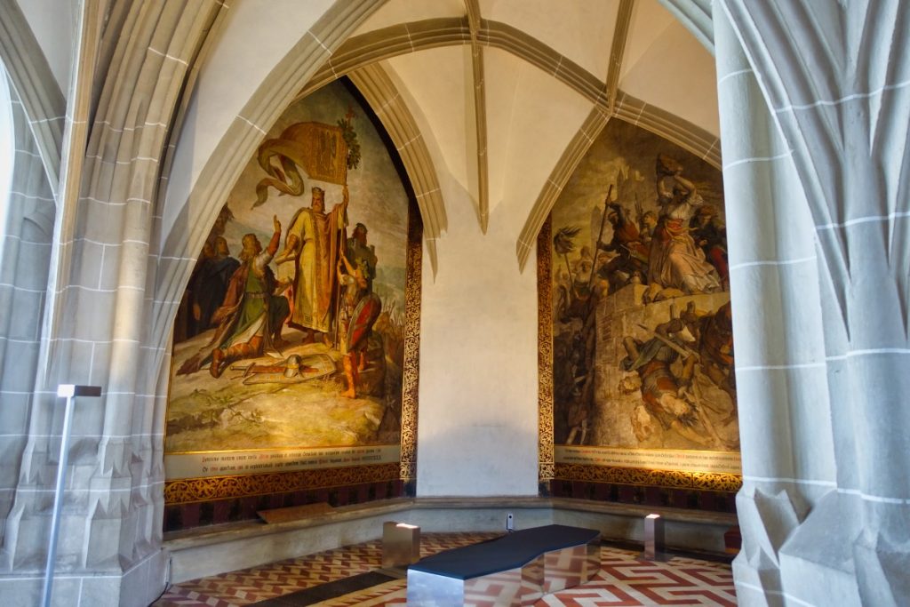 Wandbild im Meissener Schloss