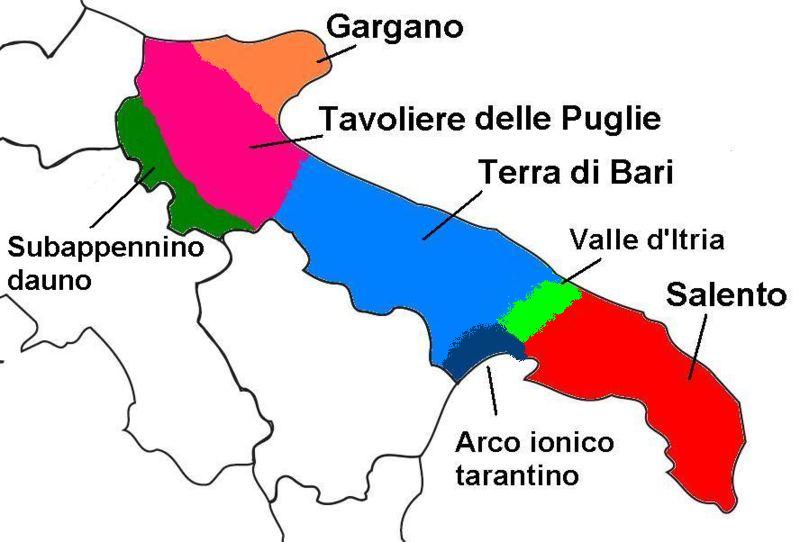 Regionen Apuliens