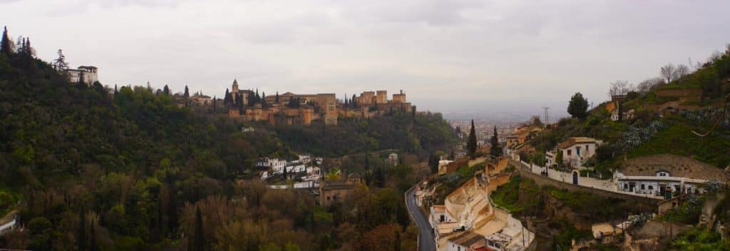 Granada Blick zur Alhambra