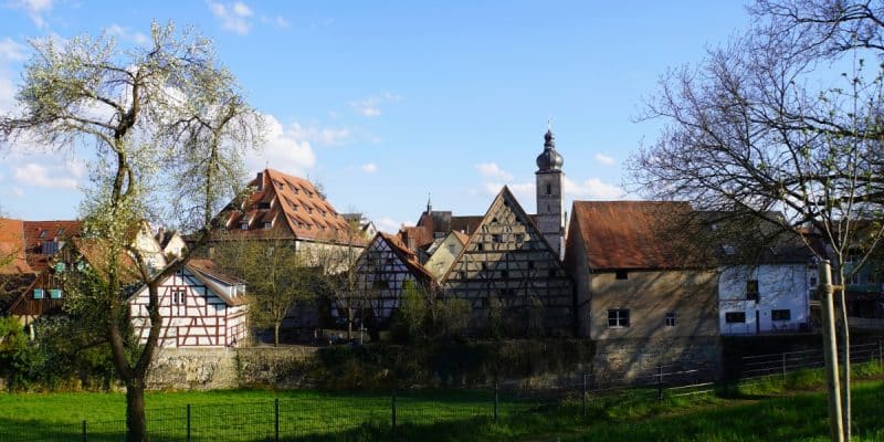 Stadtansicht von Forchheim mit dem Salzmagazin