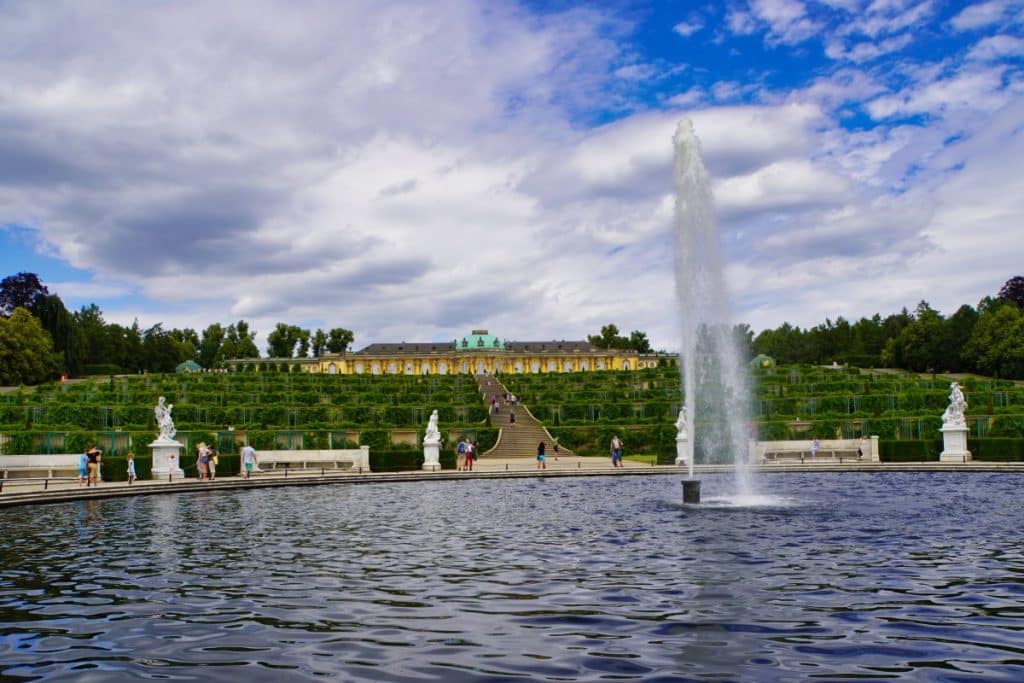 Fontaine im Park Sanssouci