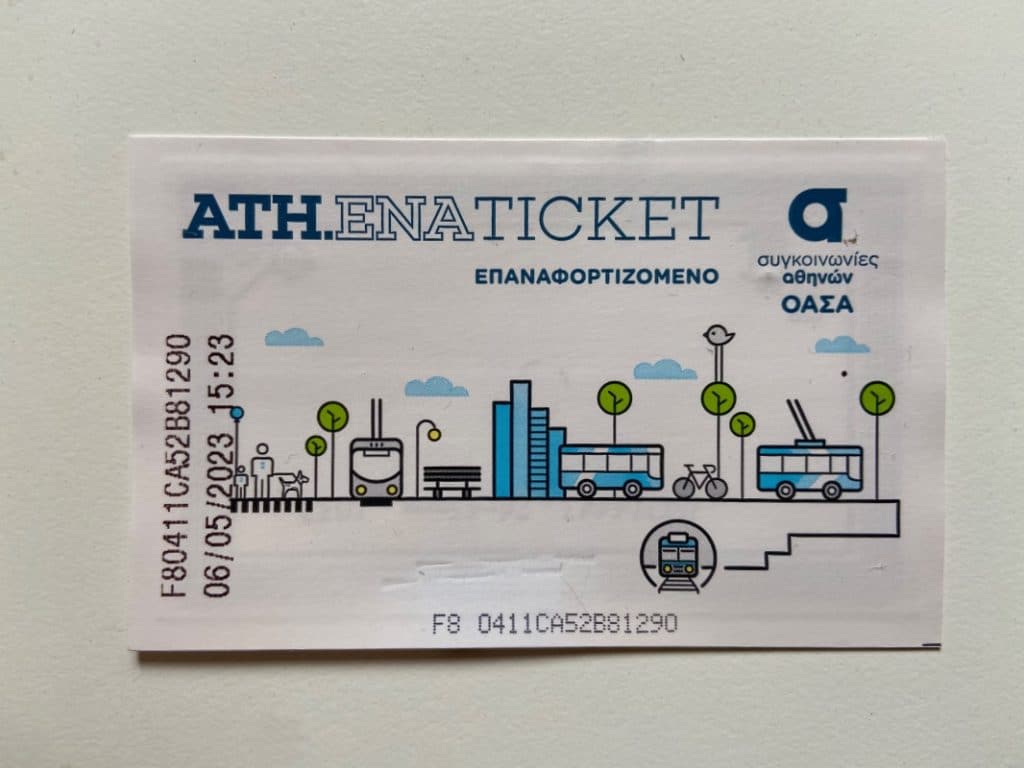 Fahrkarten für den ÖPNV in Athen