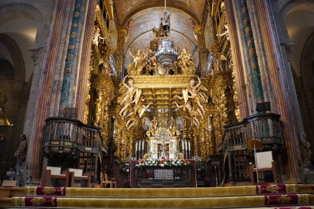 Altar in der Kathedrale Santiago de Compostela
