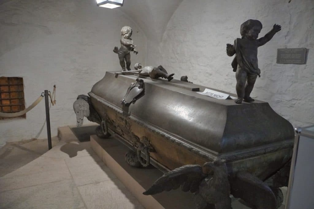 Sarkophag in der Ansbacher Fürstengruft