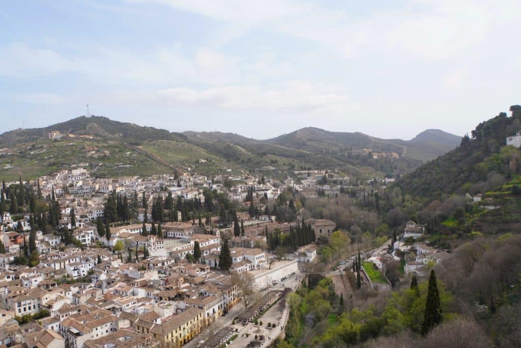 Stadtblick von der Alcazaba nach Granada
