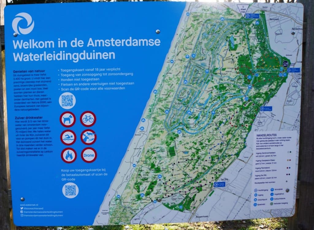 Plan des Naturschutzgebietes