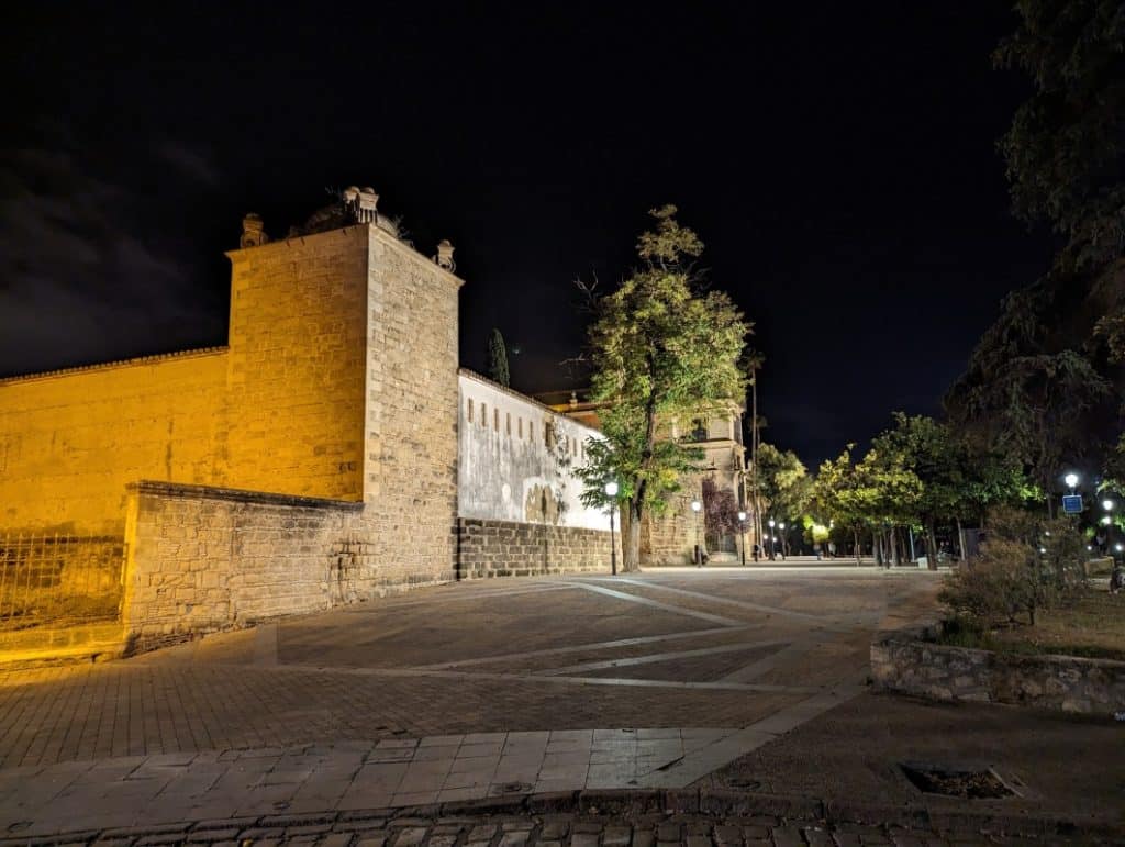 Alcázar Jerez de la Frontera am Abend