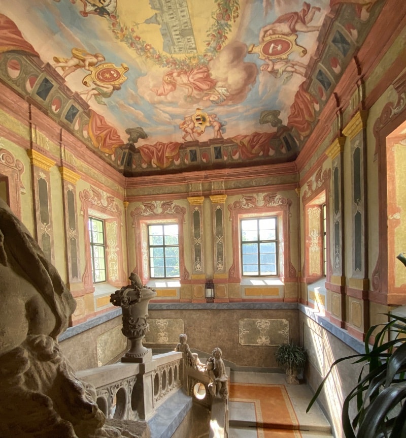 Schloss Manětín Treppenhaus