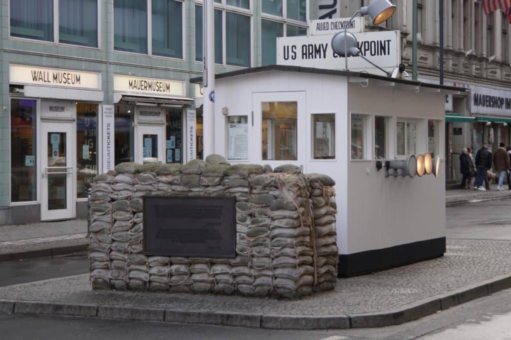 Checkpoint Charlie Former Border Crossing Of The Berlin Wall
