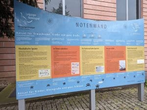 Leipziger Notenspur: Notenwand