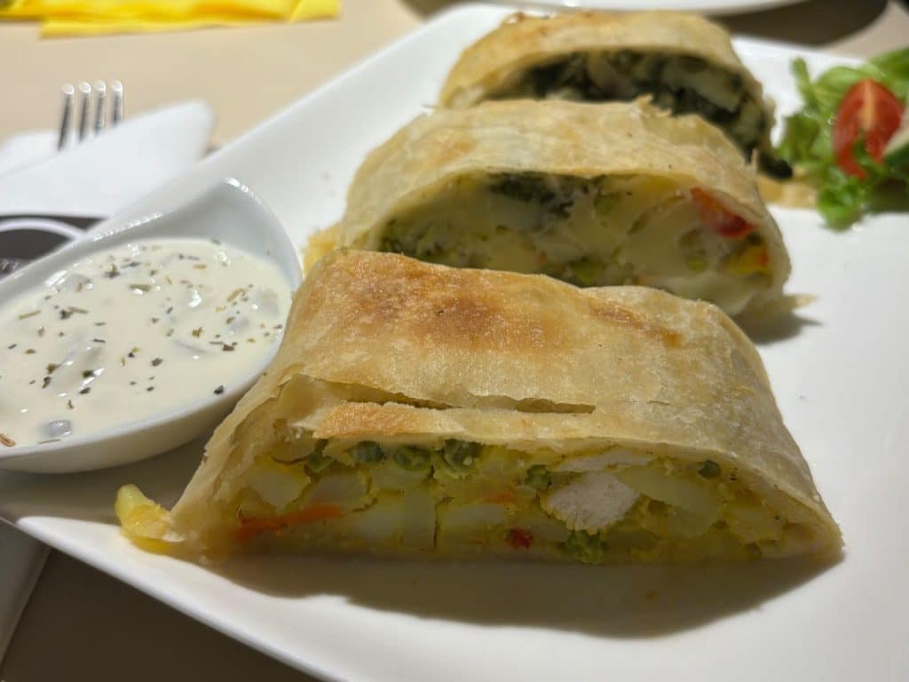 herzhafte Strudel im Strudelcaé Kröll in Innsbruck