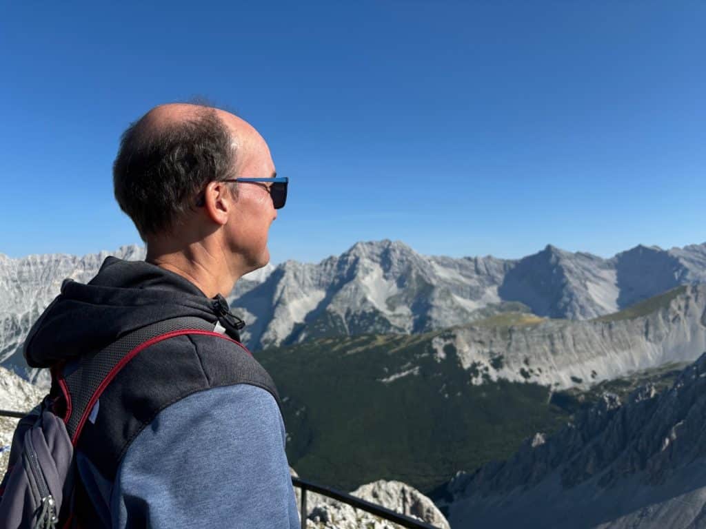 Patrick genießt die Aussicht