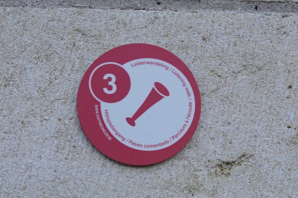 Informationstafeln Rundgang Mechelen, Hörspaziergang durch Mechelen