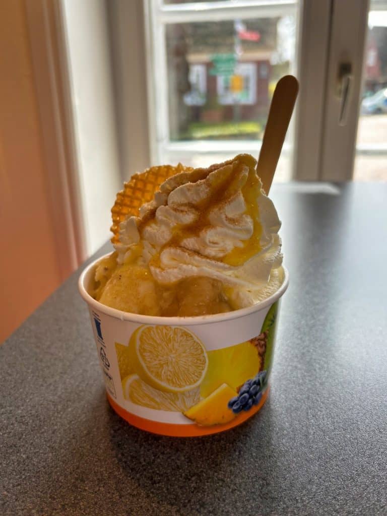 Eis essen auf Föhr