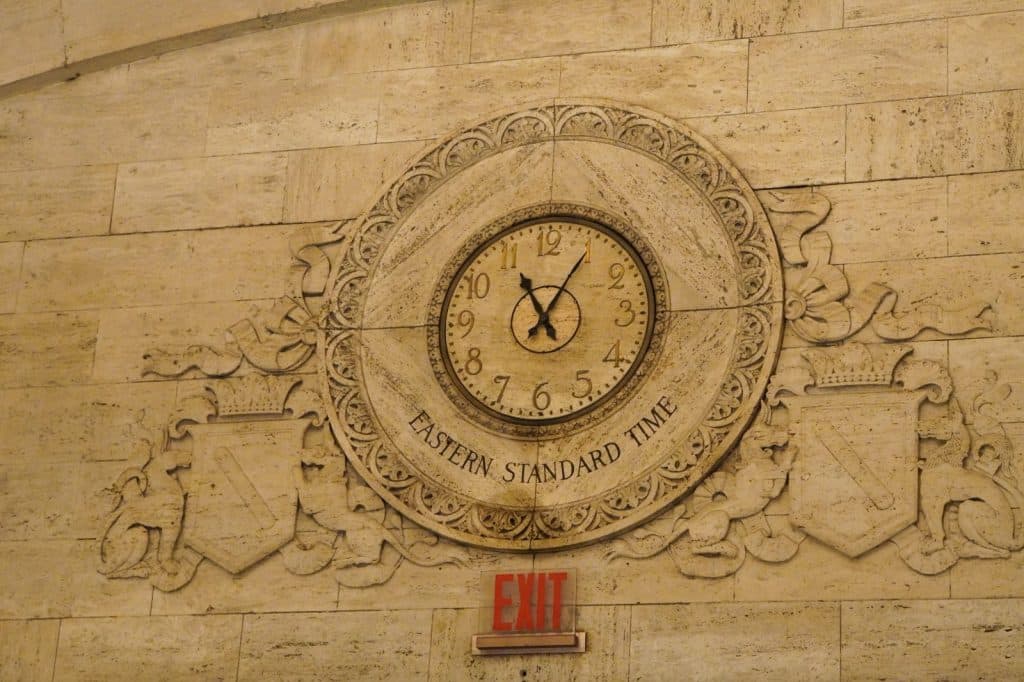 Uhr im Grand Central Terminal in New York