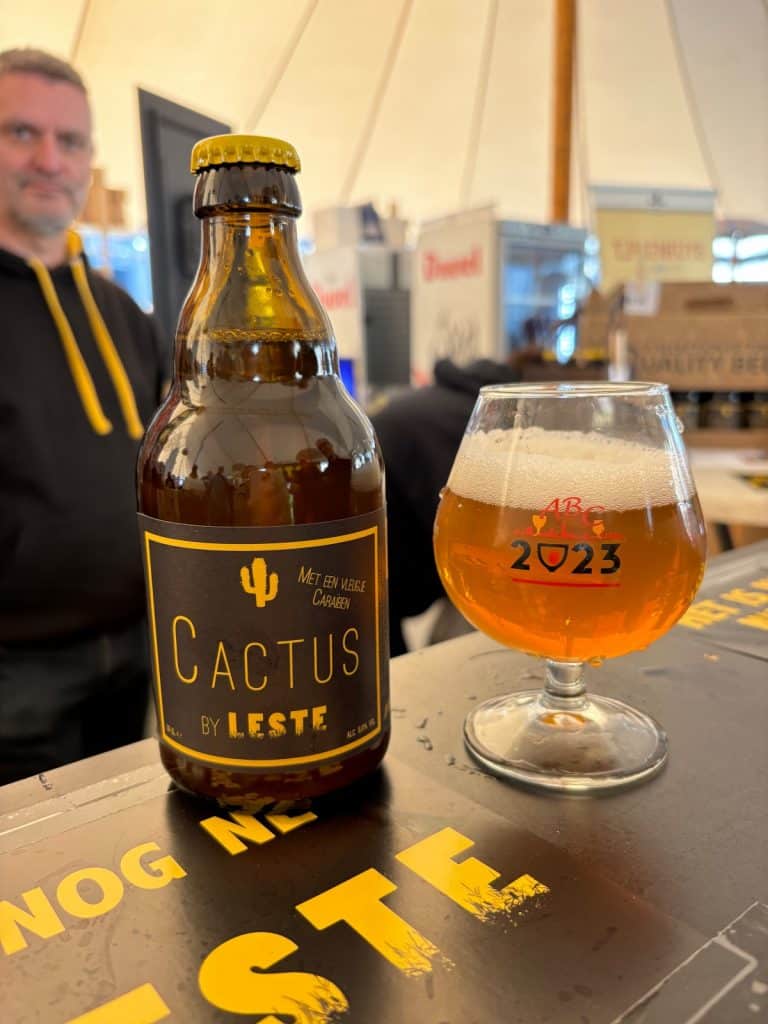 Kaktus Bier beim Bierfestival in Antwerpen