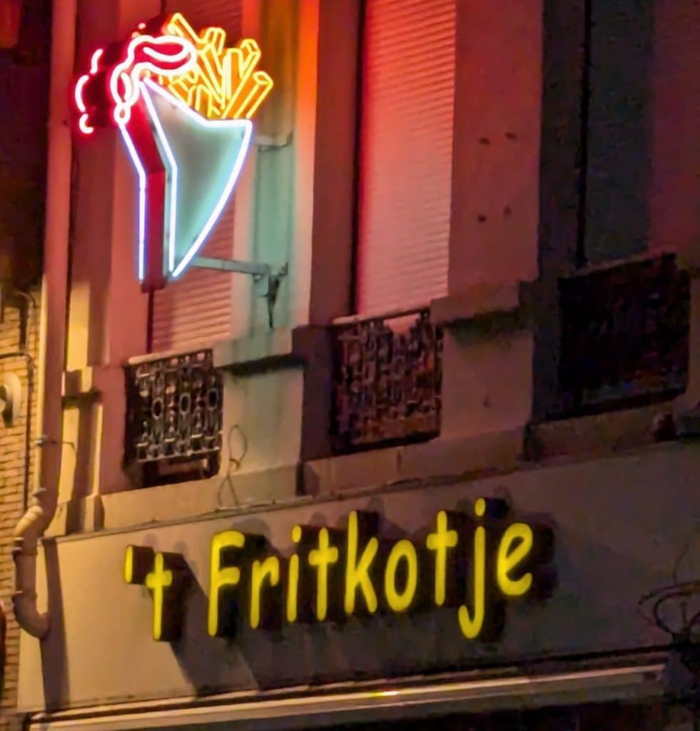 Pommes Bude in Antwerpen