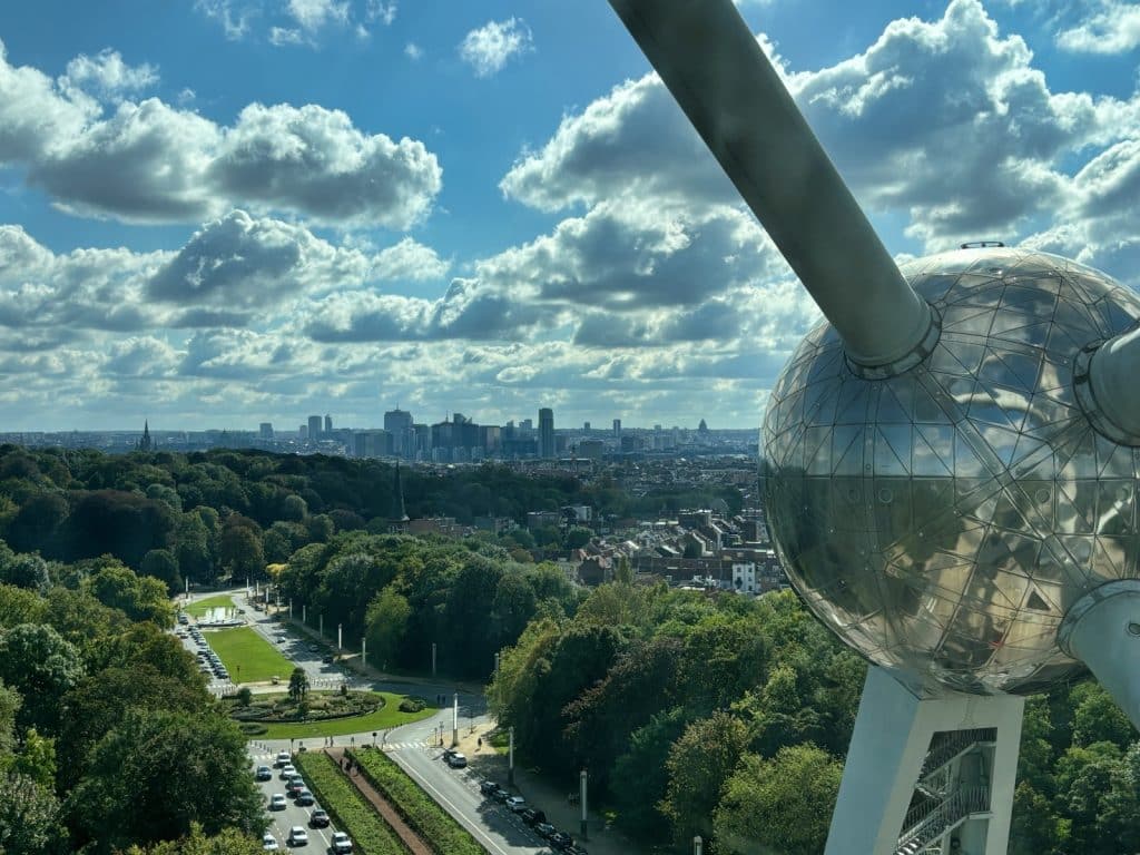 Brüssel vom Atomium aus gesehen