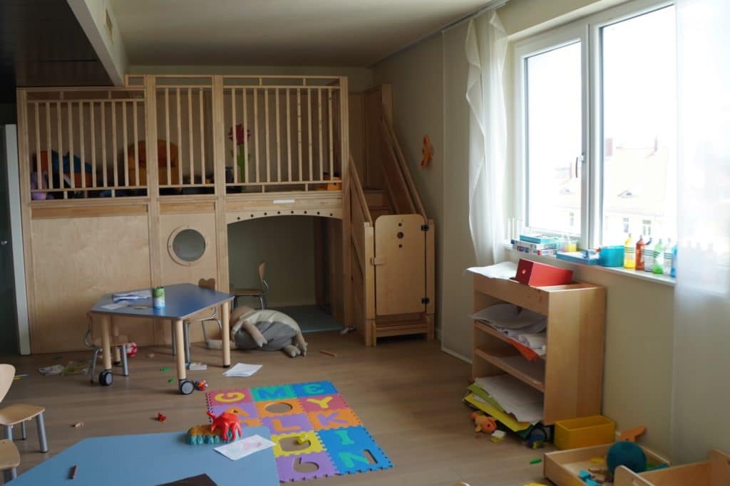 gut genutztes Kinderspielzimmer
