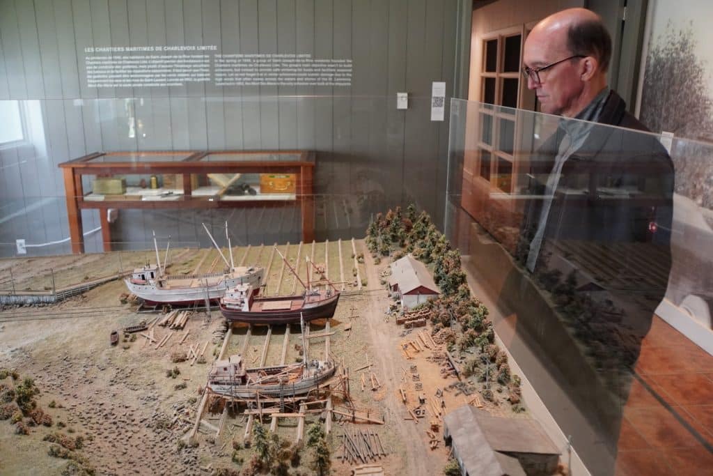 Musée Maritime de Charlevoix: Modell der Werft