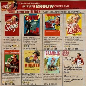 Antwerpse Brouw Compagnie - Bierkarte