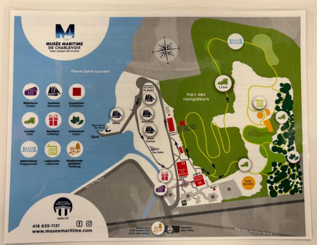 Musée Maritime de Charlevoix: Lageplan