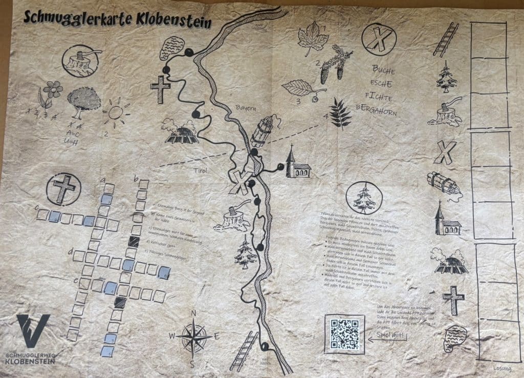 Schmugglerweg Schatzkarte