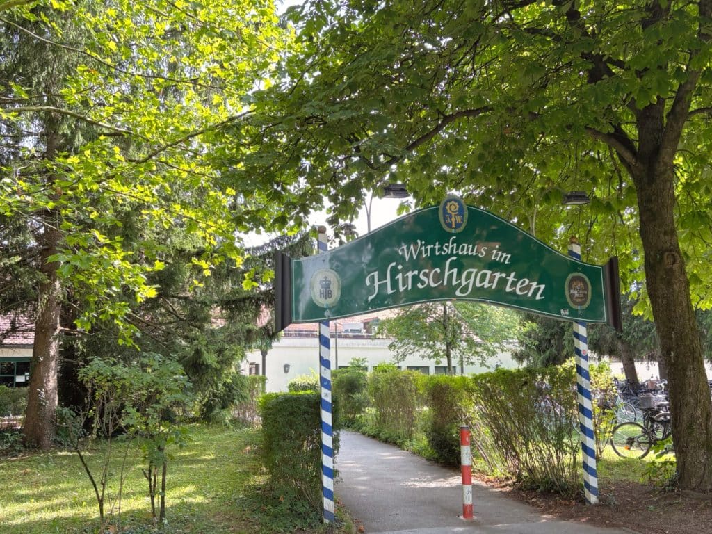 Hirschgarten München: eingang