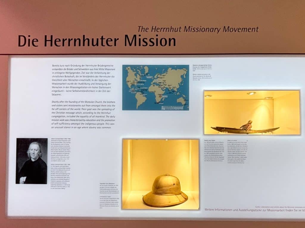 Ausstellung zur Geschichte der Herrnhuter Brüdergemeine