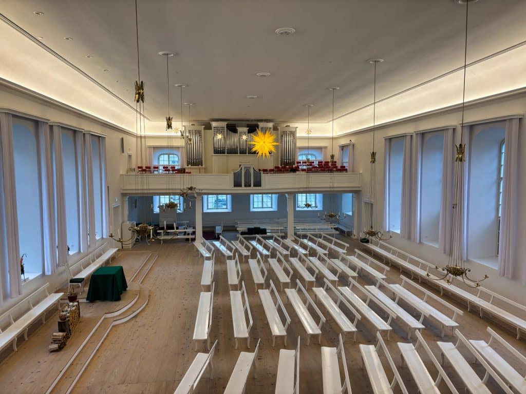 Saal der Herrnhuter Brüdergemeine