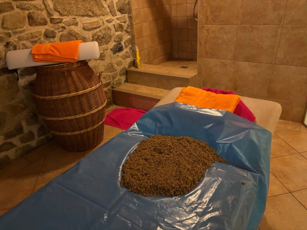 Heiße Treberpackung